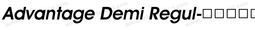 Advantage Demi Regul字体转换